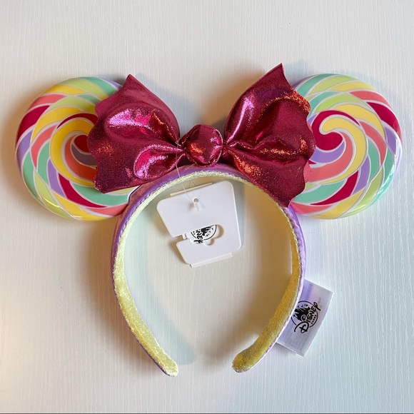 Disney Accessories - *LAST ONE* Disney Parks Lollipop Pink Minnie Ears!